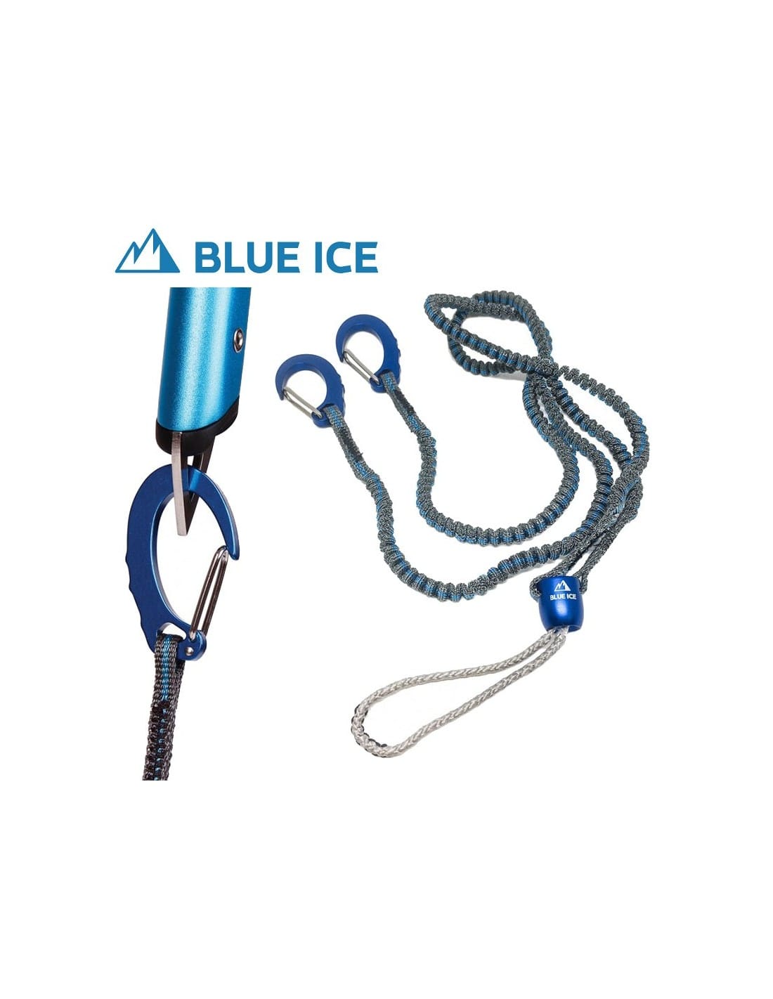 Antiperdida Piolet Hydra leash Blue ice